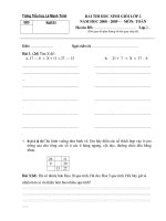 Gián án de thi GSG lớp 2