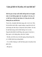 Làm gì khi trẻ bị nôn, trớ sau khi ăn?