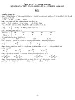 Bài soạn CÁC ĐỀ ÔN TẬP TOÁN 10
