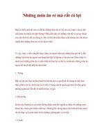 Những món ăn rẻ mà rất có lợi