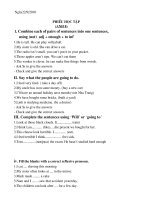 Gián án Phiếu học tập Anh 8