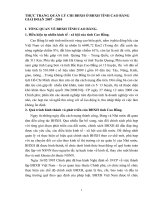 THỰC TRẠNG QUẢN LÝ CHI BHXH Ở BHXH TỈNH CAO BẰNG GIAI ĐOẠN 2007