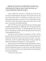 TỔNG QUAN VỀ CÔNG TY CỔ PHẦN THUỶ SẢN KHU VỰC I