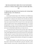 MỘT SỔ GIẢI PHÁP HOÀN THIỆN CÔNG TÁC KẾ TOÁNCHI PHÍ SẢNXUẤT VÀ TÍNH GIÁ THÀNH TẠI CÔNG TYCƠ KHÍ