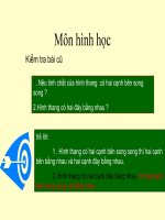 Gián án Đường trung bình của tam giác, của hình thang