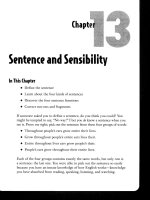 Sentence and Sensibility