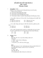 Bài giảng Đề kiểm tra Hình học 8