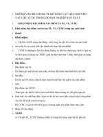 NHỮNG VẤN ĐỀ CHUNG VỀ KẾ TOÁN VẬT LIỆU NGUYÊN VẬT LIỆU CCDC