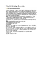 Bài soạn Cài nhạc nền cho máy tính khi bật-tắt máy