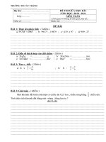 Tài liệu ĐÈ THI TOÁN GKI-LỚP 5