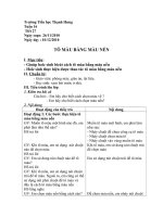 Bài soạn Tô màu bằng màu nền