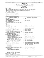 Gián án Giao an buoi 1 Lop 1 tuan 26