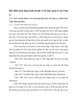 Đặc điểm hoạt động kinh doanh và tổ chức quản lý tại Công ty