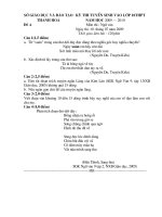 Gián án TAP HOP DE THI VAO LOP 10