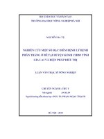 Nghiên cứu một số đặc điểm bệnh lý bệnh phân trắng ở bê tại huyện kong chro tỉnh gia lai và biện pháp điều trị 