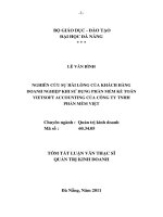 Nghiên cứu sự hài lòng của khách hàng doanh nghiệp khi sử dụng phần mềm kế toán vietsoft accounting của công ty TNHH phần mềm việt 