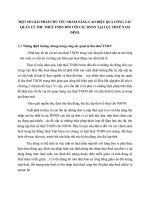 MỘT SỐ GIẢI PHÁP CHỦ YẾU NHẰM NÂNG CAO HIỆU QUẢ CÔNG TÁC QUẢN LÝ THU THUẾ TNDN ĐỐI VỚI CÁC DNNN TẠI CỤC THUẾ NAM ĐỊNH