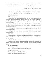 Bài giảng báo cáo hoạt động công đoàn .