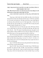 THỰC TRẠNG KẾ TOÁN NGUYÊN VẬT LIỆU TẠI TỔNG CÔNG TY THIẾT BỊ ĐIỆN VIỆT NAM