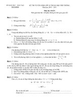 Tài liệu Huong dan giai de thi vao THPT tinh Thai Binh 2010 - 2011