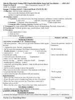 Gián án GIAO AN TIENG ANH8 BAI 9 - HUNG NE