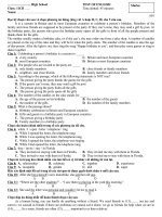 Bài giảng Đề kiểm tra 1T Anh 11 CB