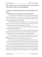 THỰC TRẠNG CÔNG TÁC HUY ĐỘNG VỐN TẠI CHI NHÁNH NGÂN HÀNG NNo & PTNT HUYỆN HIỆP HOÀ.