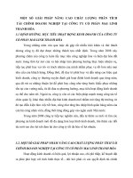 MỘT SỐ GIẢI PHÁP NÂNG CAO CHẤT LƯỢNG PHÂN TÍCHTÀI CHÍNH DOANH NGHIỆP TẠI CÔNG TY CỔ PHẦN MAI LINH THANH HÓA