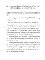 MỘT SỐ GIẢI PHÁP ĐỀ XUẤT NHẰM NÂNG CAO CHẤT LƯỢNG KIỂM TOÁN ĐỘC LẬP TẠI CÁC NHTM VIỆT NAM