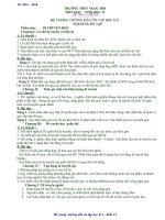 Tài liệu de cuong hoc ki 1 mon sinh 12