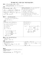 Gián án On tap Ki 1  BT Dai So 9