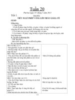 Giáo án lớp 1 chuẩn