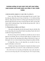 PHƯƠNG HƯỚNG VÀ GIẢI PHÁP THÚC ĐẨY HOẠT ĐỘNG KINH DOANH XUẤT NHẬP KHẨU CỦA CÔNG TY MAY CHIẾN THẮNG