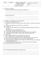 Đề KTĐK cuối HK1, Năm học 2010-2011