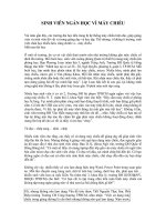 Bài giảng Sinh viên ngán học vì máy chiếu