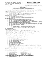 Gián án Kế hoạch cắm trại xuân 2011