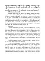 Những nội dung cơ bản của liên kết kinh tế quốc tế và xu hướng vận động của liên kết kinh tế quốc tế