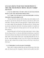 LÝ LUẬN CHUNG VỀ KẾ TOÁN THÀNH PHẨM VÀ TIÊU THỤ THÀNH PHẨM  TRONG  DOANH  NGHIỆP SẢN XUẤT