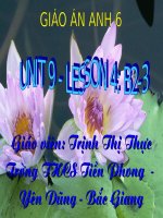 Tài liệu UNIT 9 - LESSON B2,3 (G6)