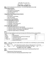 Gián án KT HK 1 Sinh 6