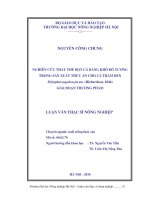Nghiên cứu thay thế bột cá bằng khô đỗ tương trong sản xuất thức ăn cho cá trắm đen giai đoạn thương phẩm 