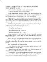 NHỮNG VẤN ĐỀ CƠ BẢN VỀ TĂNG TR¬ƯỞNG VÀ PHÁT TRIỂN KINH TẾ  XÃ HỘI