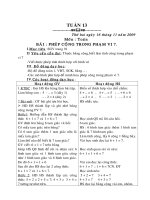 Gián án Giáo án lớp 1- 2 buổi tuần 13(Fon VINI)