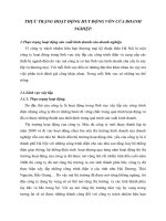 THỰC TRẠNG HOẠT ĐỘNG HUY ĐỘNG VỐN CỦA DOANH NGHIỆP