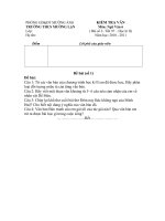 Bài giảng Bộ đề + đáp kiểm tra Văn tiết 97 văn 6