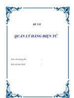 Đồ án khảo sát bán hàng điện tử
