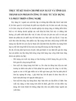 THỰC TẾ KẾ TOÁN CHI PHÍ SẢN XUẤT VÀ TÍNH GIÁ THÀNH SẢN PHẨM Ở CÔNG TY ĐẦU TƯ XÂY DỰNG VÀ PHÁT TRIỂN CÔNG NGHỆ