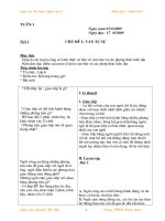 Gián án GIÁO ÁN TỰ CHỌN 6