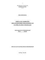 Chiến lược marketing cho sản phẩm điện thoại di động tại chi nhánh công ty xuất nhập khẩu vũ hoàng hải 