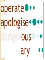 Bài soạn STRESS  IN ENGLISH